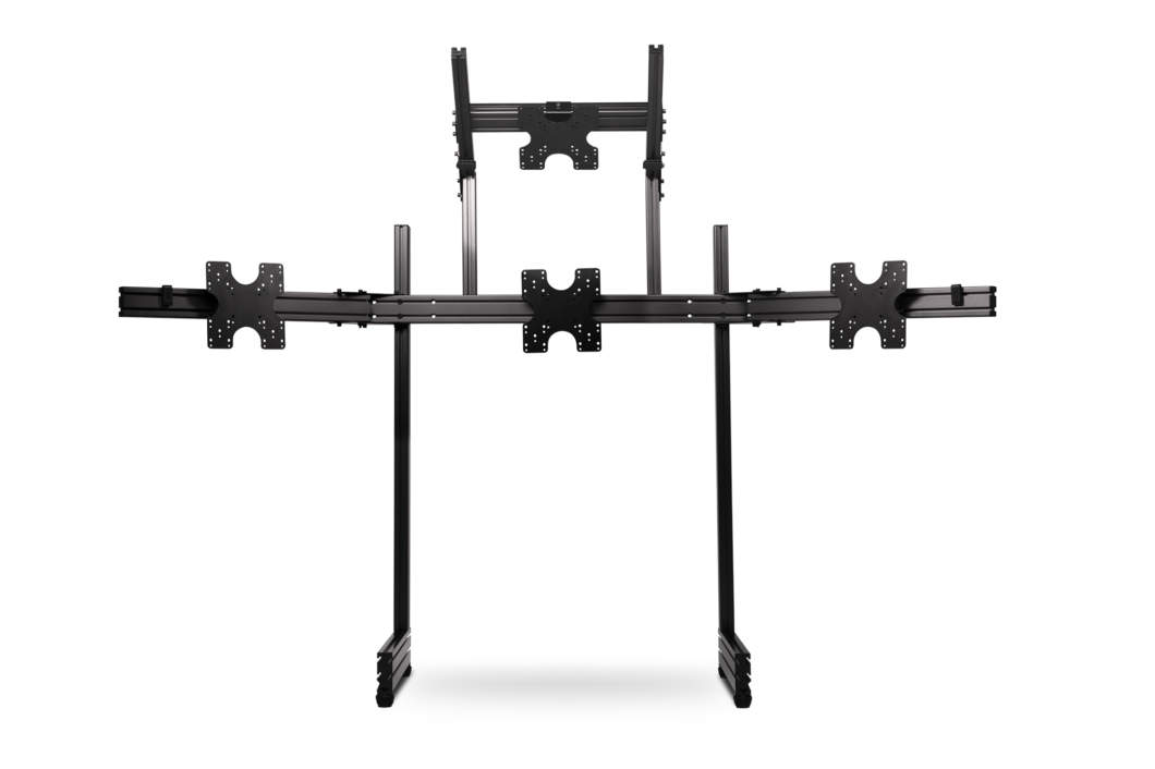 ELITE QUAD MONITOR STAND CARBON GREY