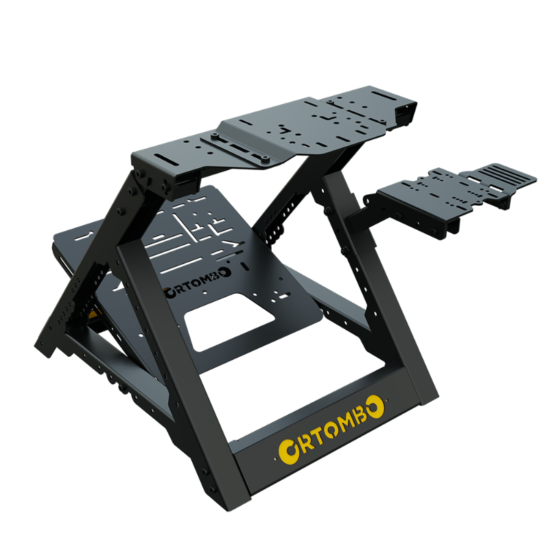 Orthombo DD1 Flight Pack – Steering Wheel Stand and Flight Simulator / Sim Racing Cockpit Wheel Stand