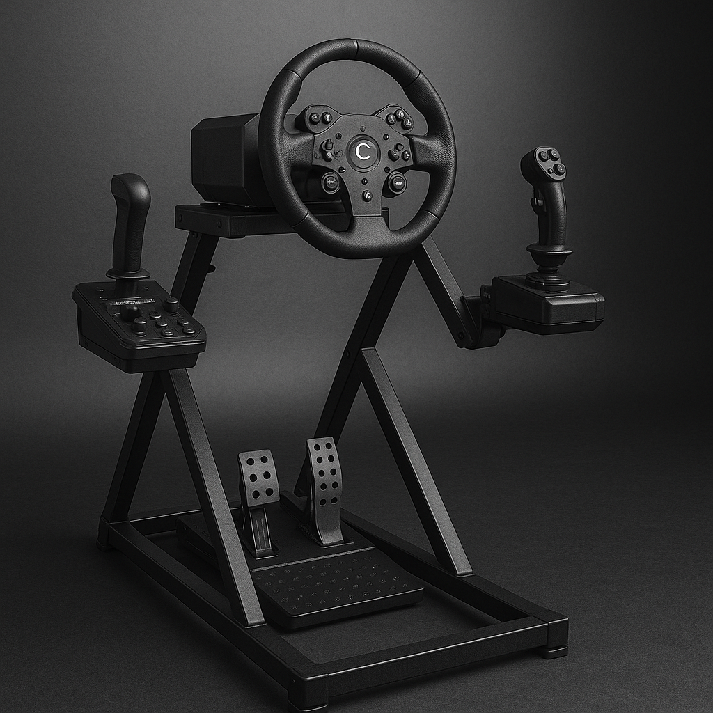 Orthombo GTR 1 Flight Pack – Steering Wheel Stand and Flight Simulator