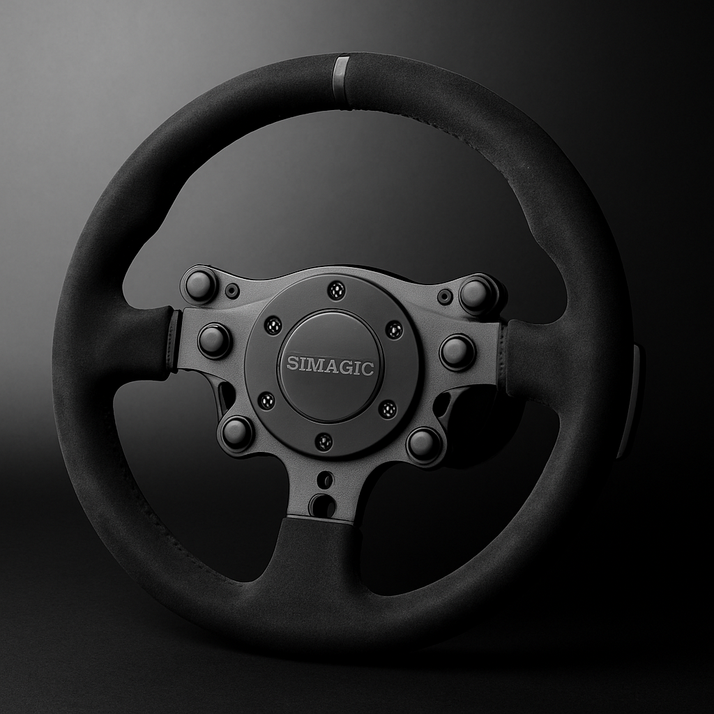 Simagic GT1 33cm Alcantara Steering Wheel (GT1-SR-A) – Includes HUB