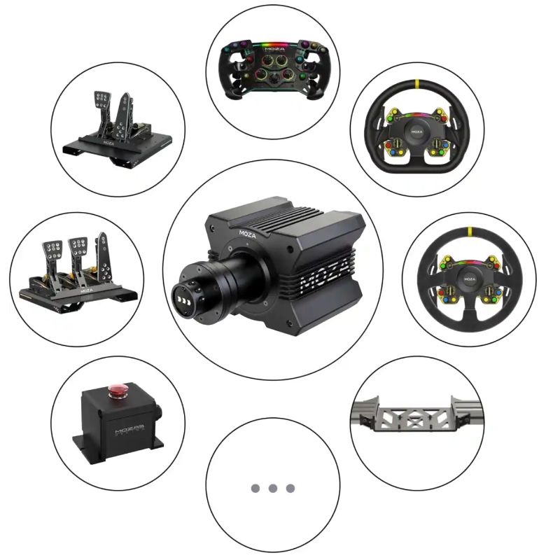 MOZA DD R9 V2 Direct Drive Steering Wheel Set – 9 Nm Torque Motor