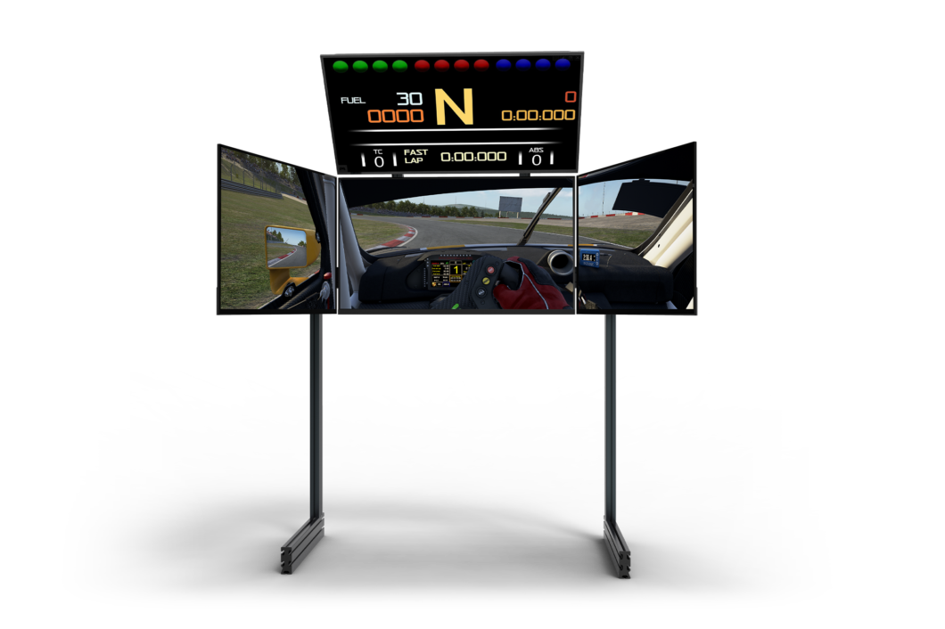 ELITE QUAD MONITOR STAND CARBON GREY