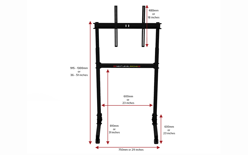 Free Standing Single Monitor Stand