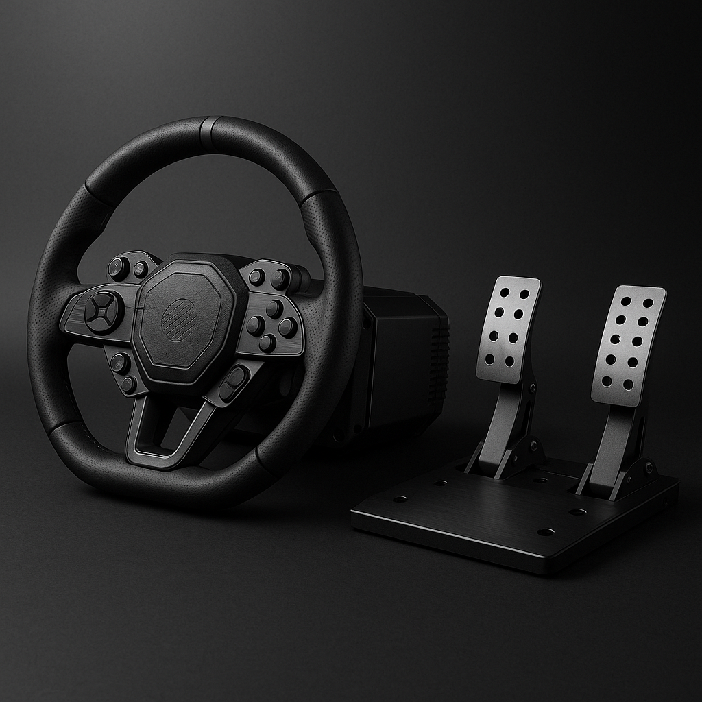 MOZA Racing R9 GT Racing Steering Wheel Set (R9 V2 Base + CS Wheel + SRP Two Pedals) – PC Compatible