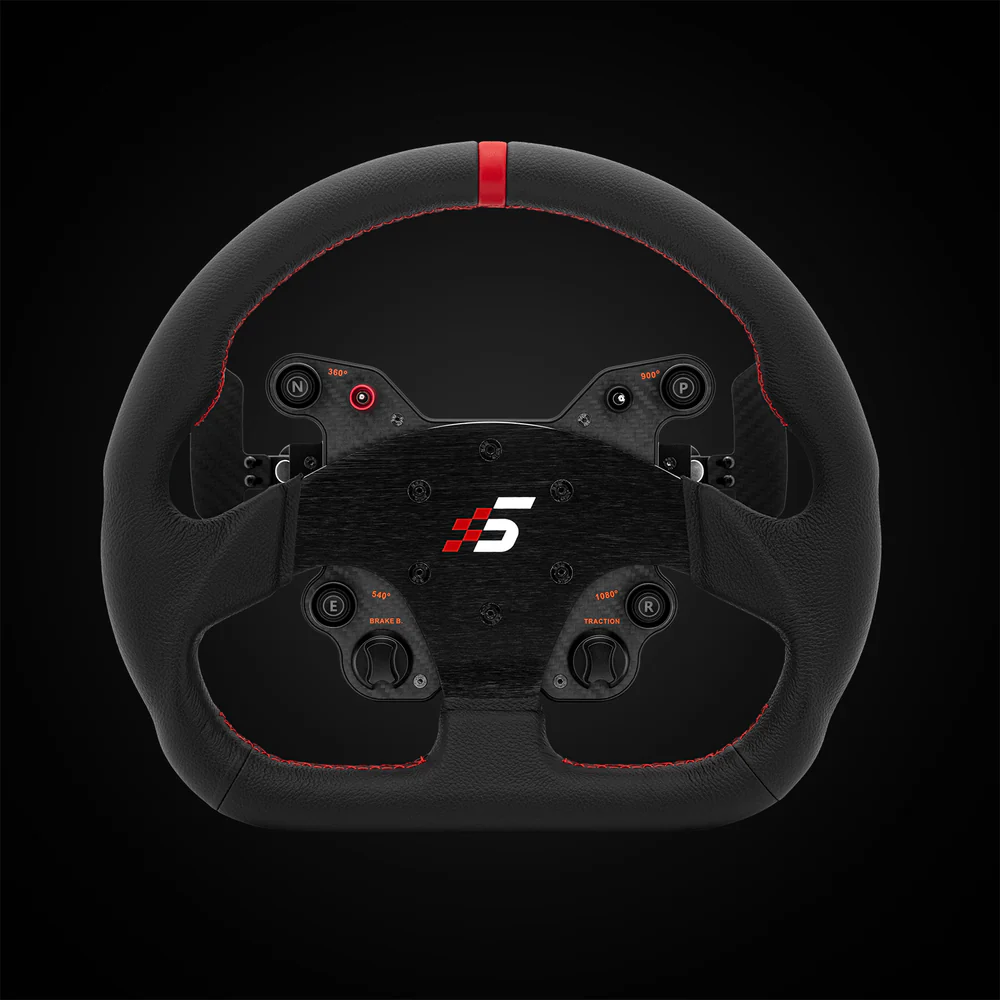 Simagic GT1 D-Shaped Leather Steering Wheel (GT1-SD) – Leather Steering Wheel