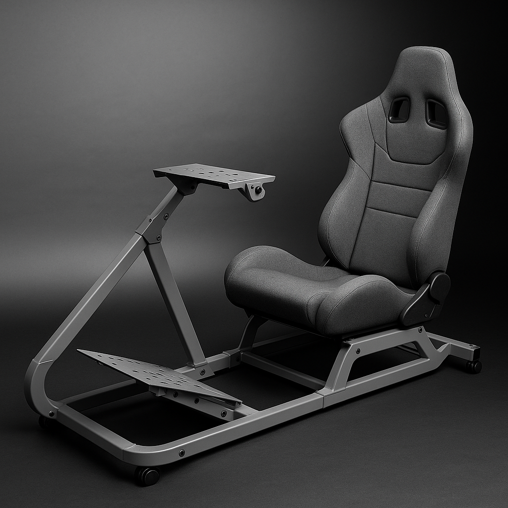 F-GT Pro Formula and GT Racing Simulator Cockpit Grey Edition