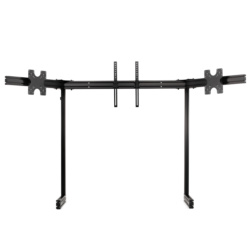 ELITE FREE STANDING TRIPLE MONITOR STAND BLACK EDITION