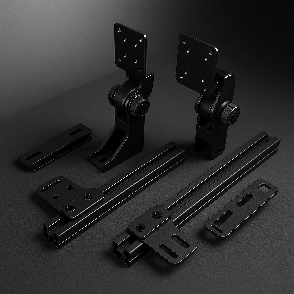 ELITE FREE STANDING TRIPLE MONITOR STAND