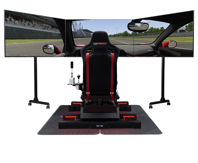 Next Level Racing V3 + Traction Plus + GT Track – Moving Racing Simulator