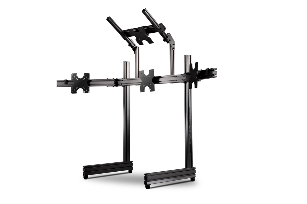 ELITE QUAD MONITOR STAND CARBON GREY