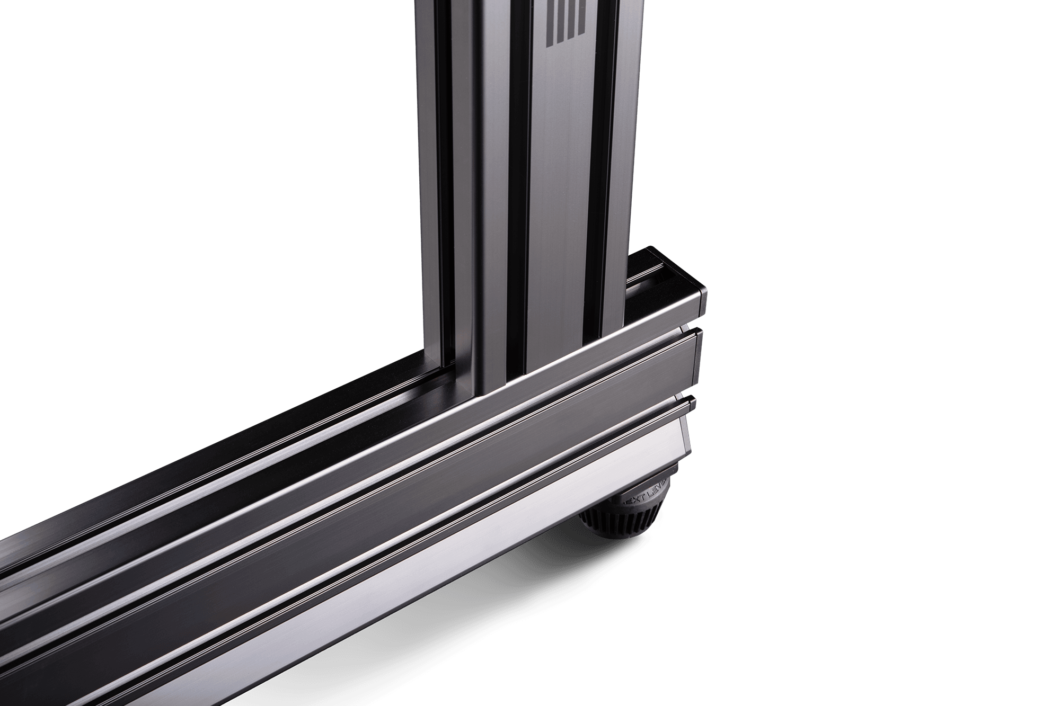 Elite Freestanding Single Monitor Stand Carbon Grey