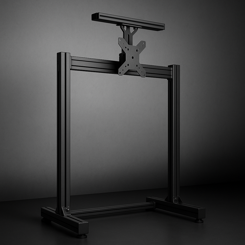 ELITE FREESTANDING OVERHEAD / QUAD MONITOR STAND ADD ON CARBON GREY