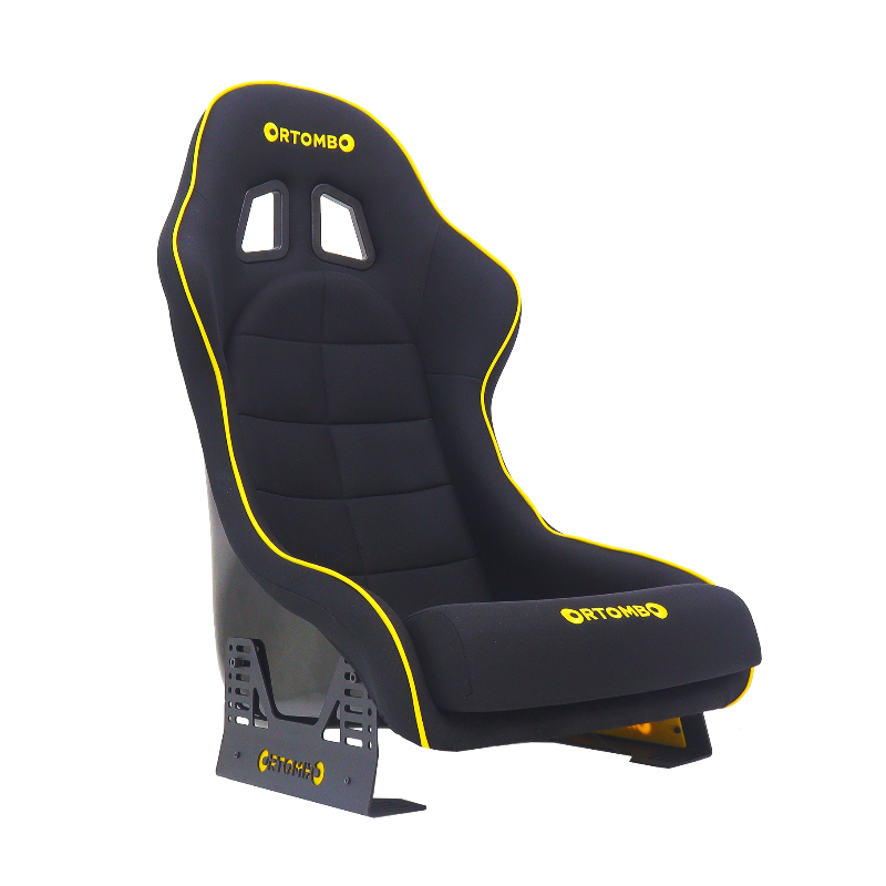 Orthombo GTI Seat / Fiberglass Racing Seat / Buckled Seat – Black