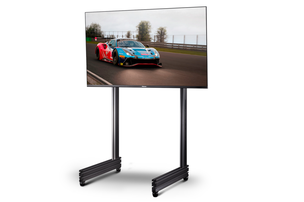 Elite Freestanding Single Monitor Stand Carbon Grey