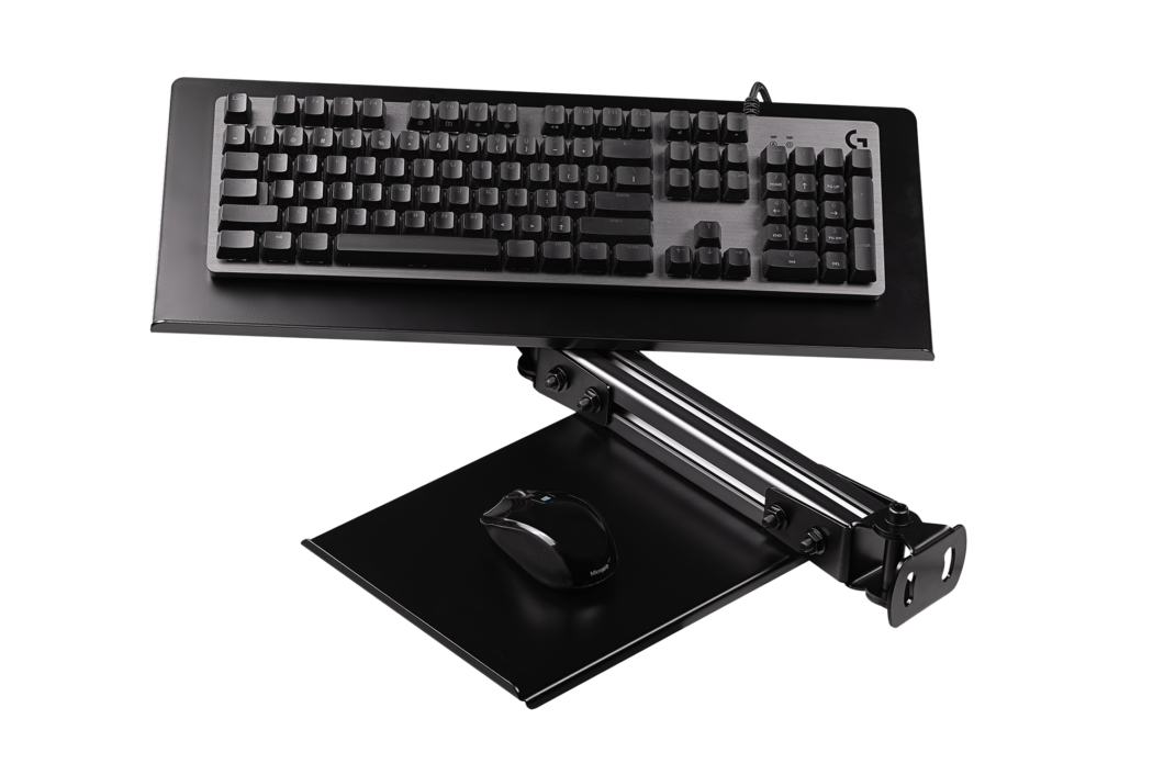 F-GT Elite Keyboard & Mouse Tray Carbon Grey
