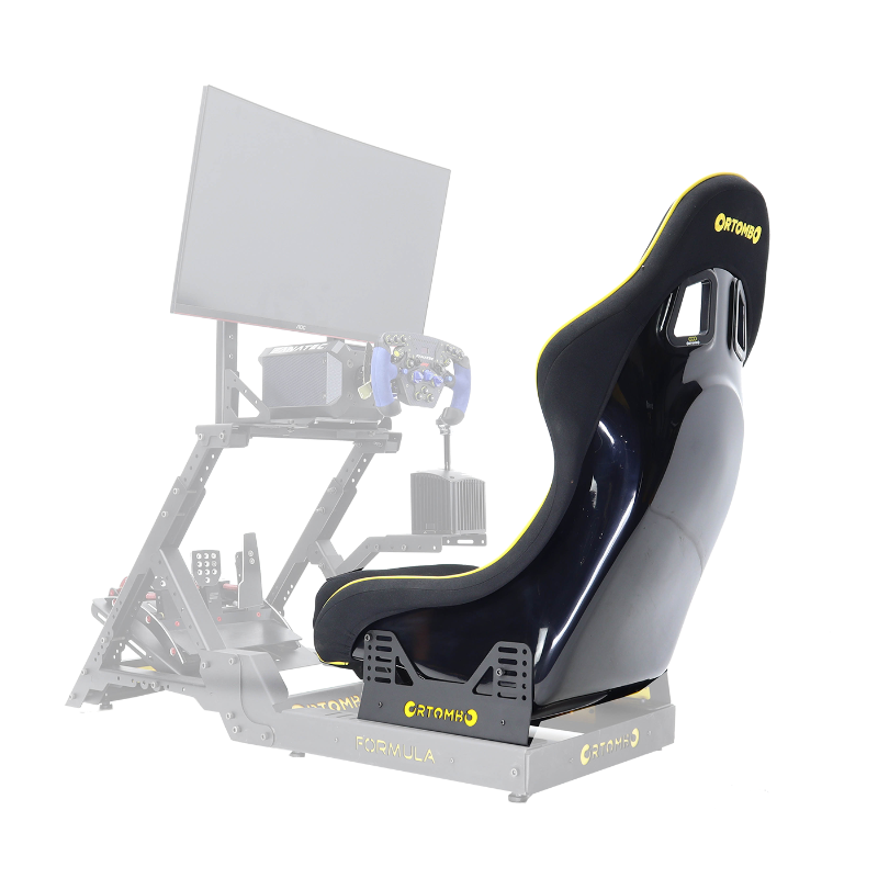 Orthombo GTI Seat / Fiberglass Racing Seat / Buckled Seat – Black
