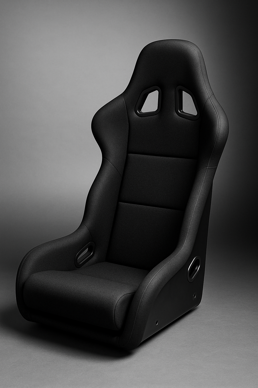 Orthombo GTI Seat / Fiberglass Racing Seat / Buckled Seat – Black