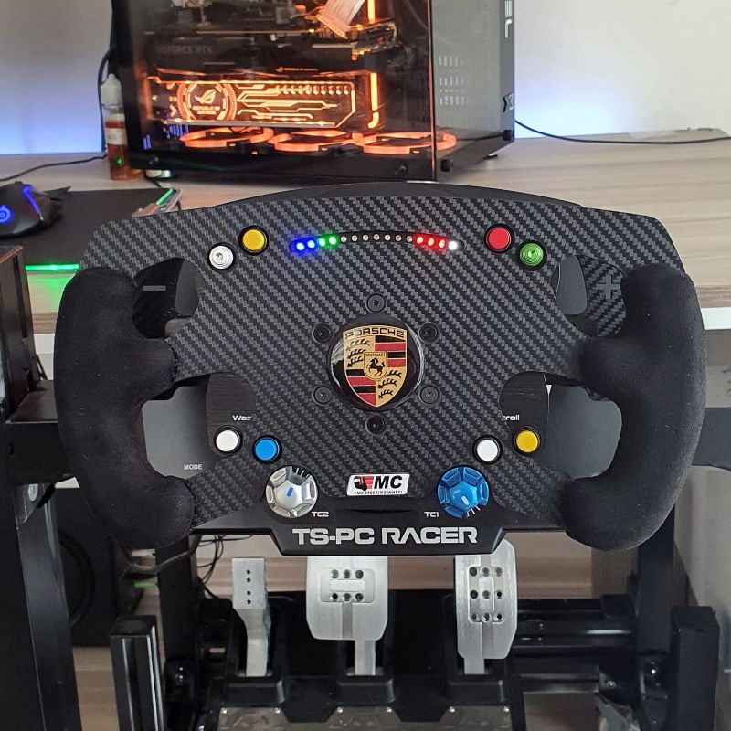 EMC V 2.5 F1 Steering Wheel – Compatible with Thrustmaster TS-PC