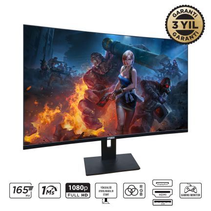 Spardox Gaming Curved SG-32165CRP 32" 1ms 165Hz VA 1x DP Full HD Pivot Gaming Monitor