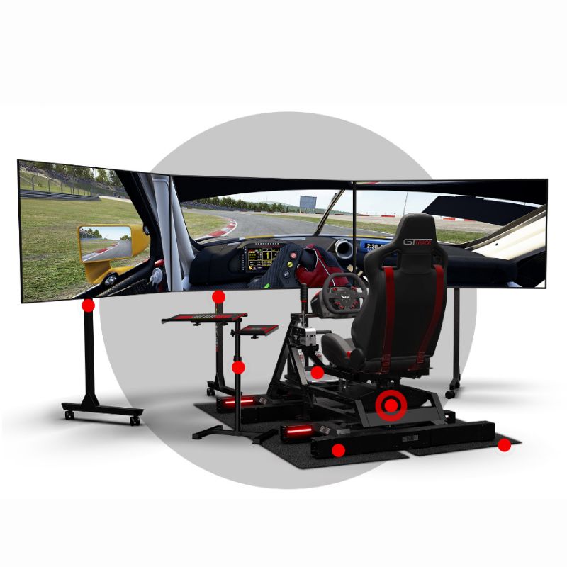 Next Level Racing V3 + Traction Plus + GT Track – Moving Racing Simulator