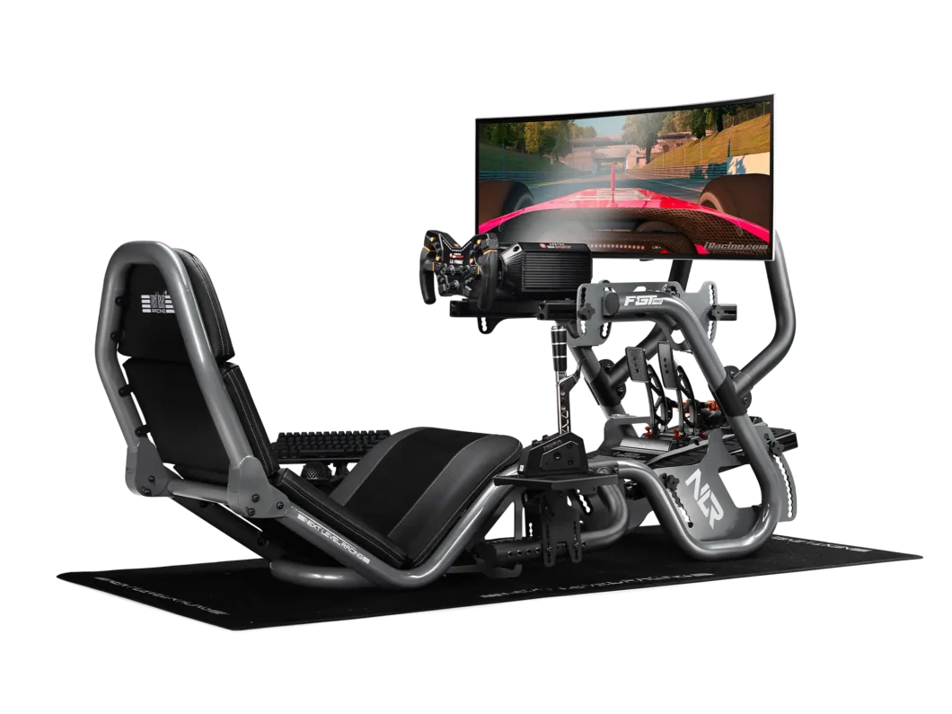 F-GT Pro Formula and GT Racing Simulator Cockpit Grey Edition