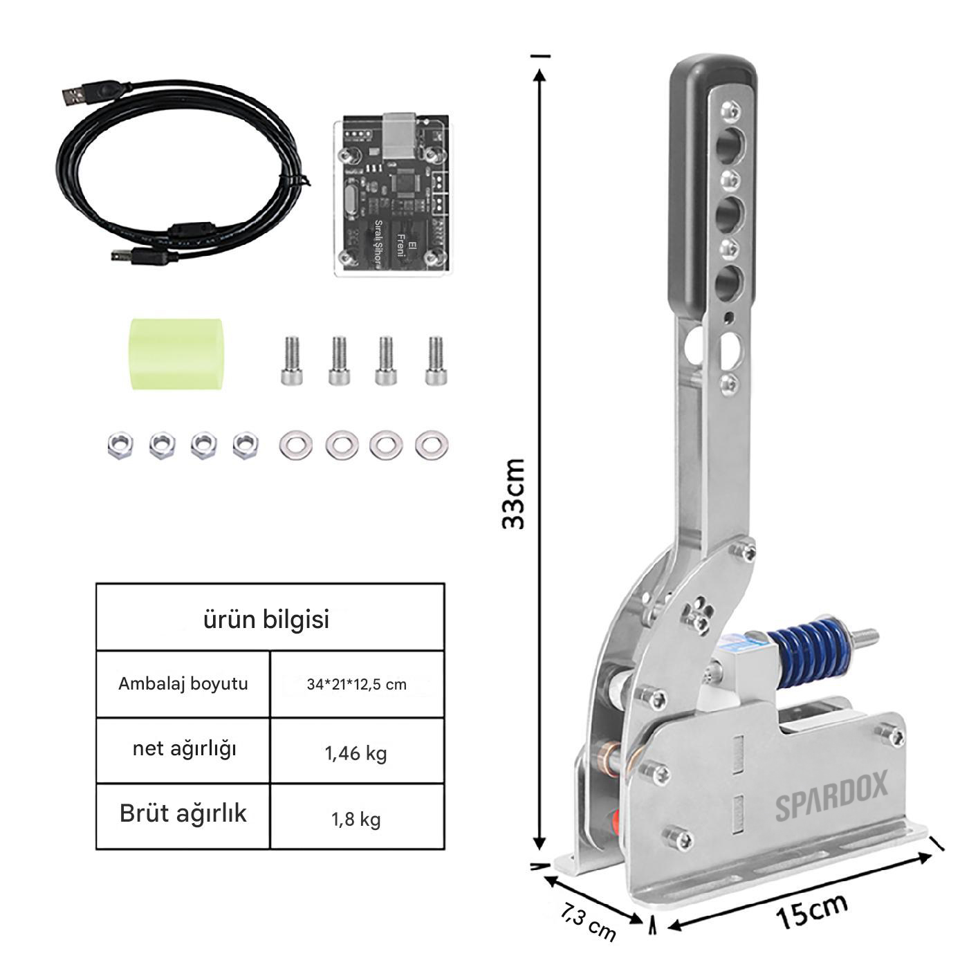 Spardox SR-BH3 200kg High-Performance Pressure Sensor Handbrake (PC)