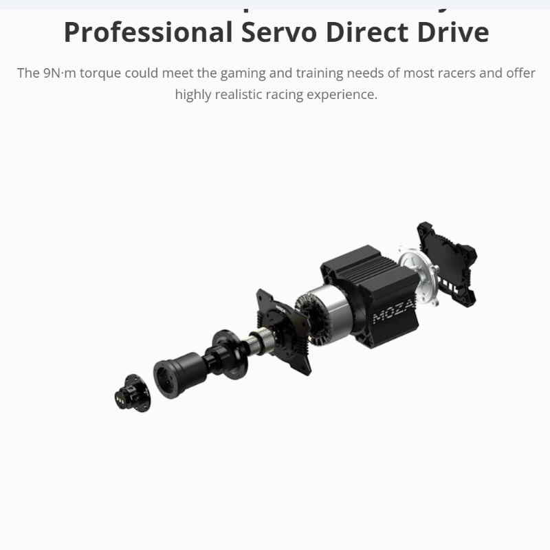 MOZA DD R9 V2 Direct Drive Steering Wheel Set – 9 Nm Torque Motor