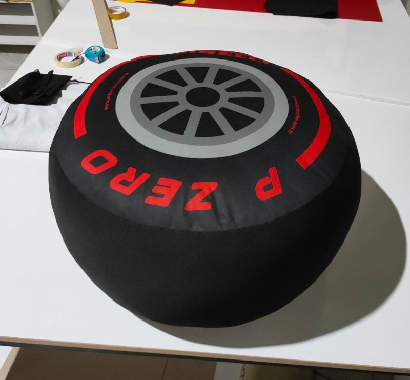 F1 Tire Floor Pillow / Cushion
