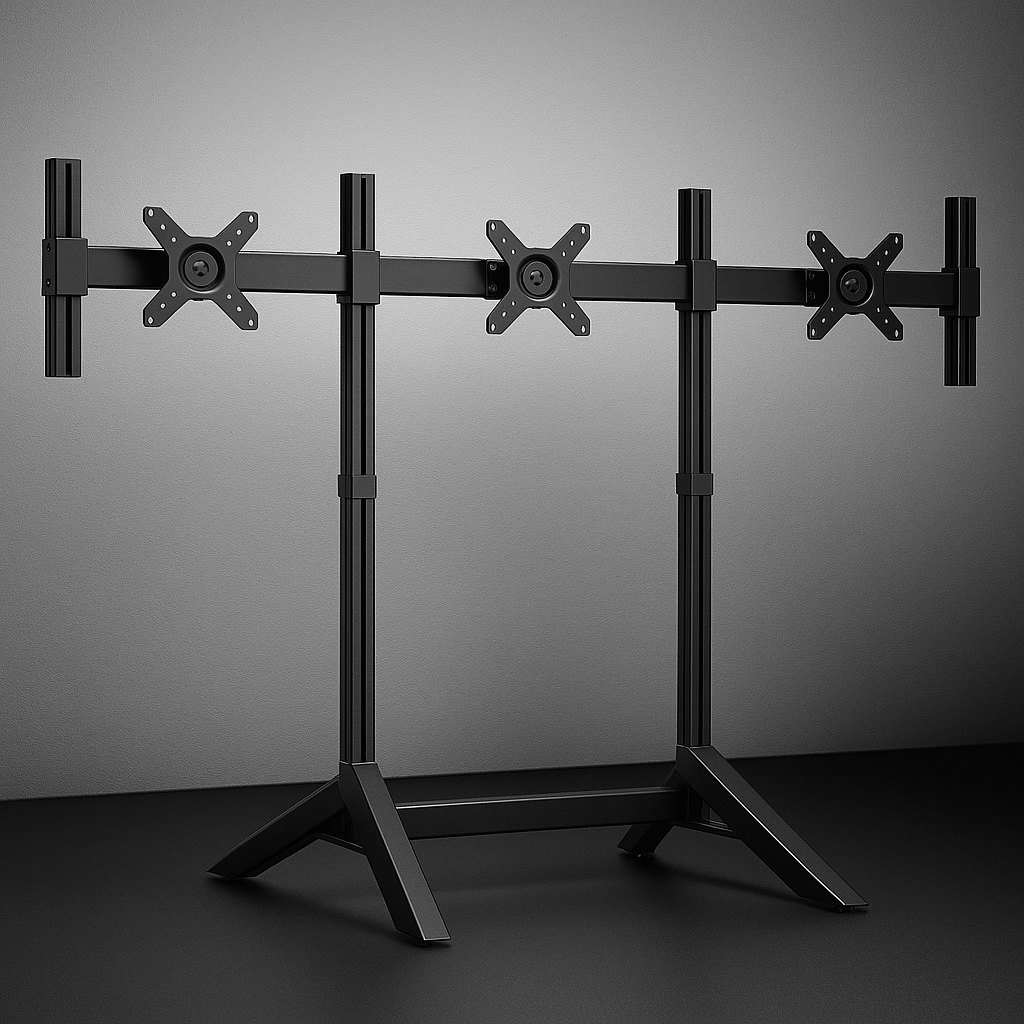 Free Standing Triple Monitor stand